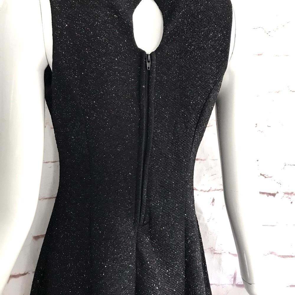 ZUNIE Multicolored Sparkly Black A-Line Keyhole Neck Party Dress GIRLS 16 - Picture 13 of 16